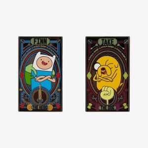 Adventure Time Finn & Jake Tarot Enamel Pin Set NEW ON BOARD SHIPS FAST!